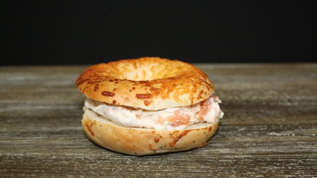 Bagel with Lox Schmear.