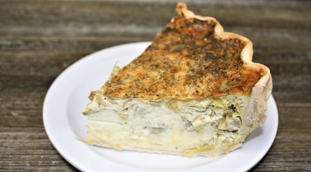 Artichoke Quiche.